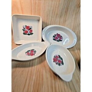Mount Clemens Baking Dishes 4 Piece Set Ceramic Rectangular Big Medium Small